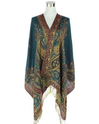 Long Paisley Two-Sided Pashmina