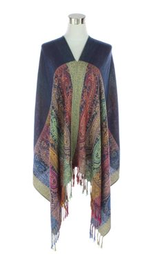 Long Paisley Two-Sided Pashmina