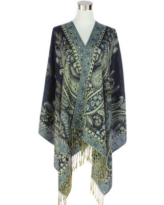 Long Paisley Two-Sided Pashmina
