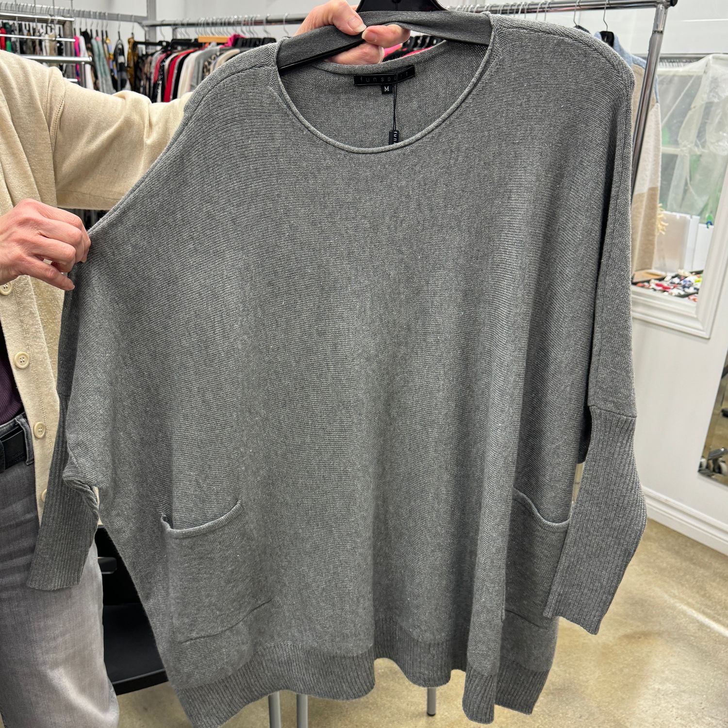 Dolman Sleeve Slouchy Sweater