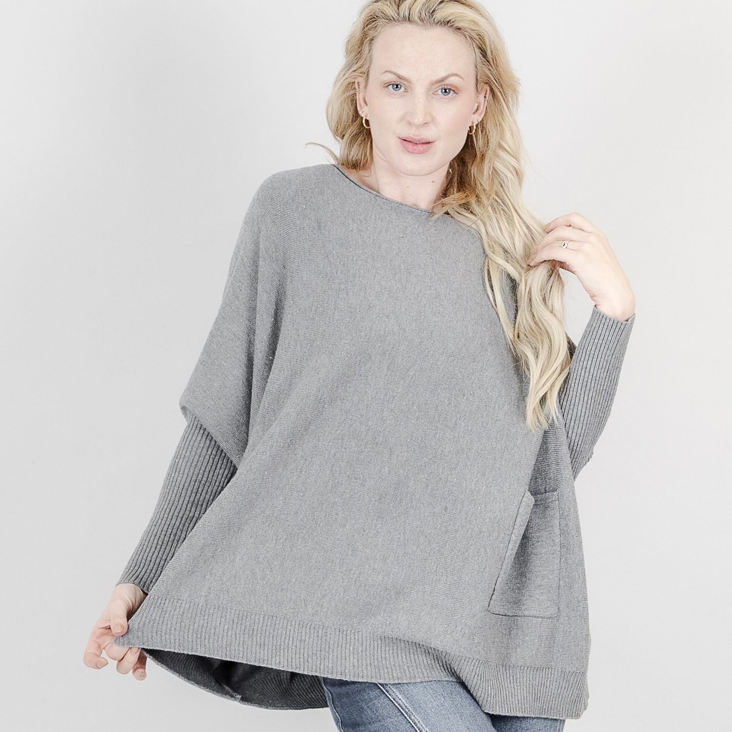 Dolman Sleeve Slouchy Sweater