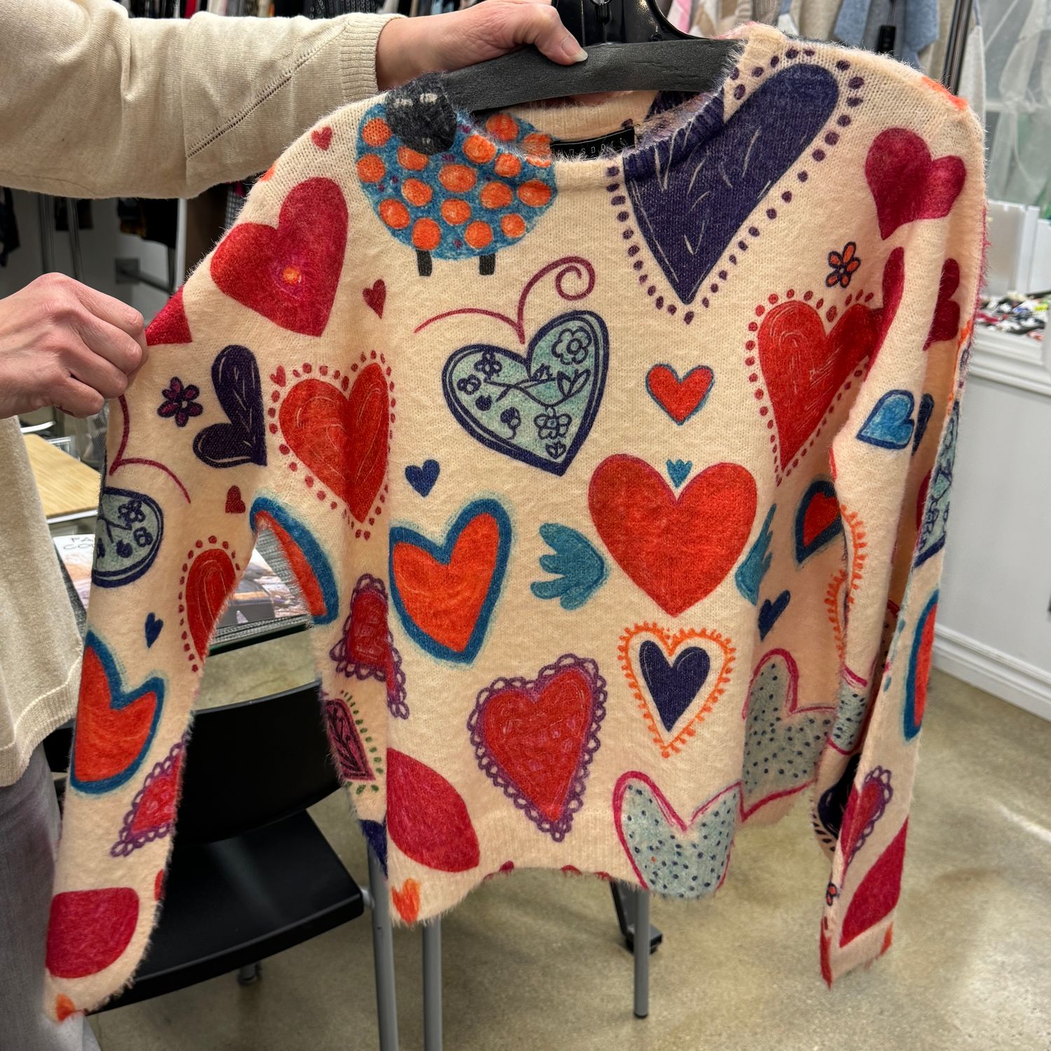 Heart and Sheep Sweater