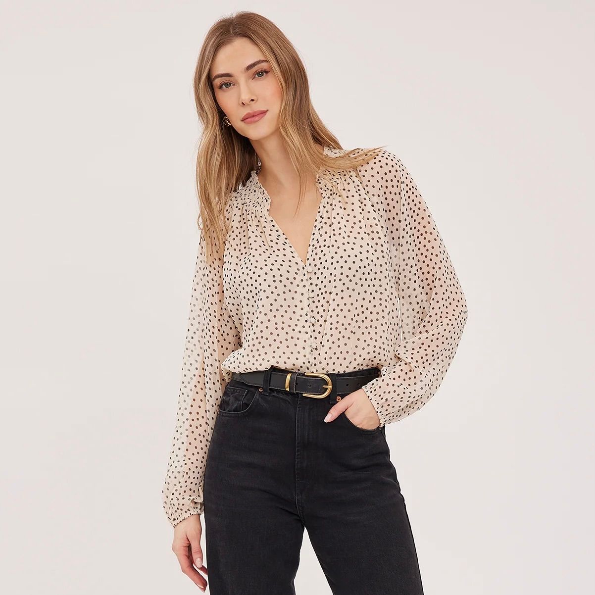 🇨🇦 Annie Polka Dot Blouse