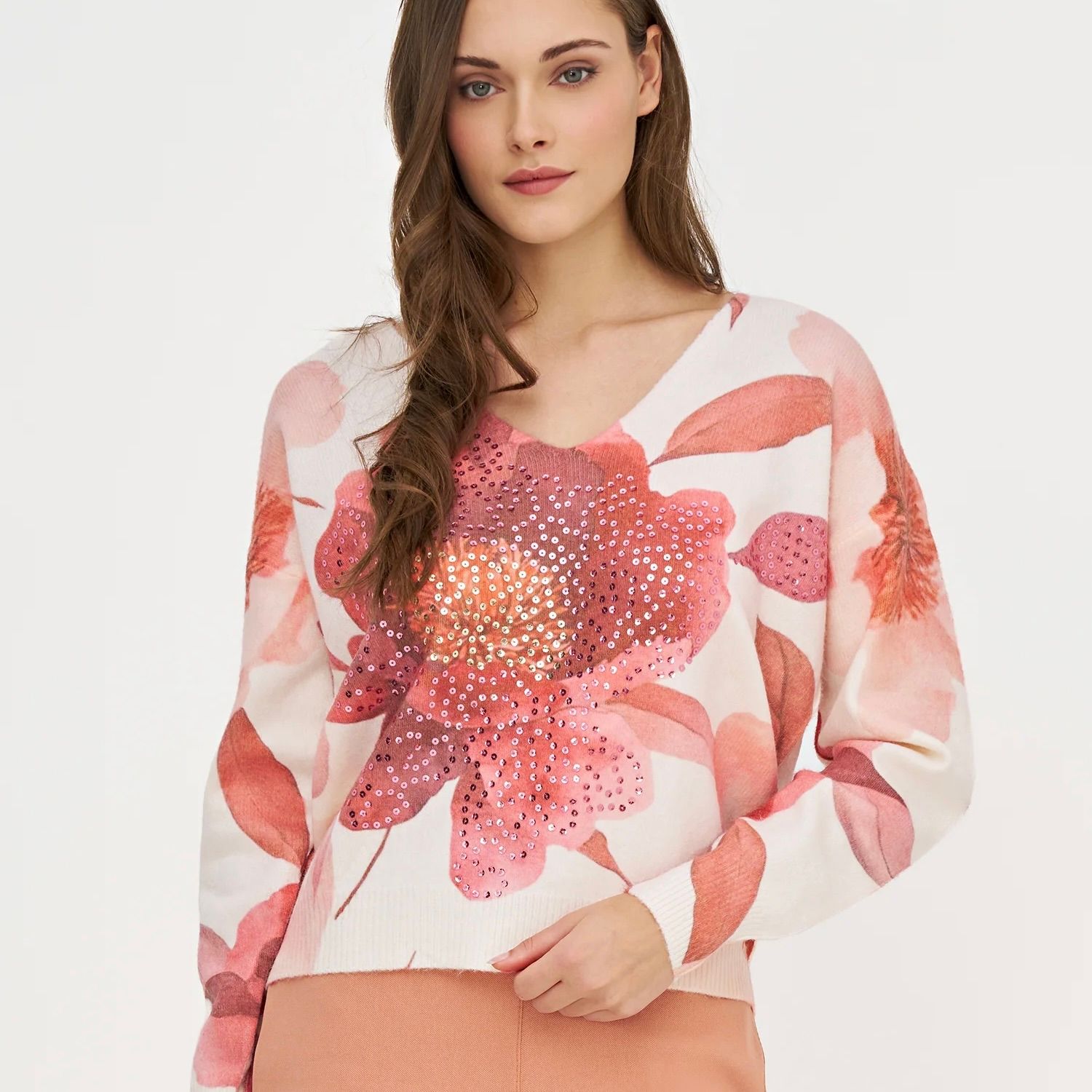 🇨🇦 Sparkle Flower Sweater