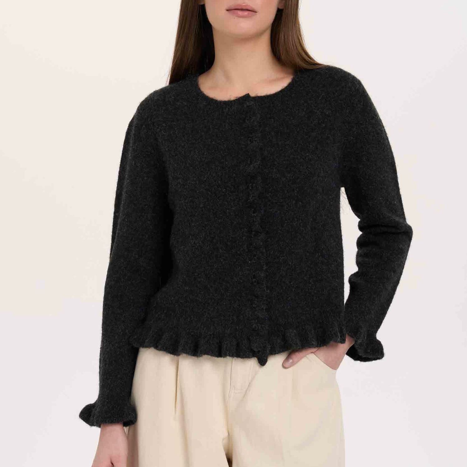 Ruffle Edge Sweater