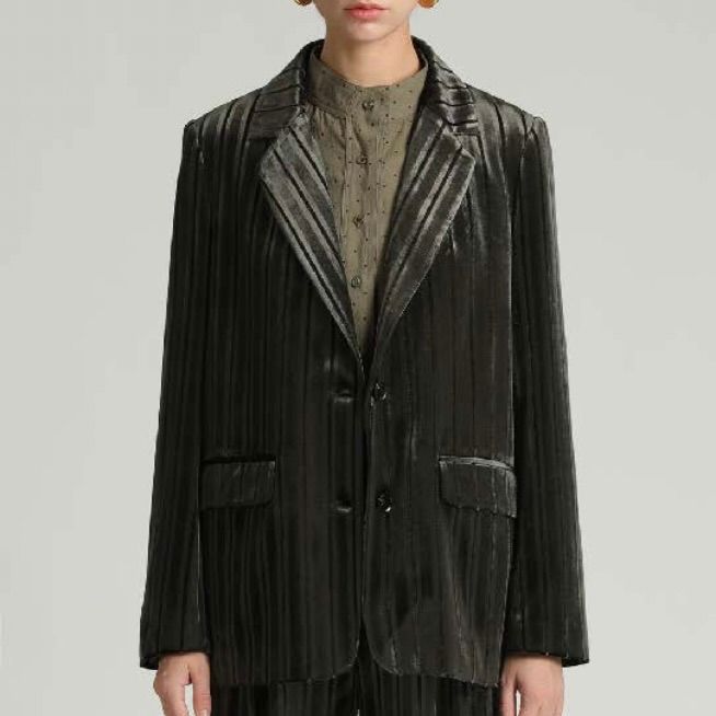 Joakim Velvet Stripe Jacket