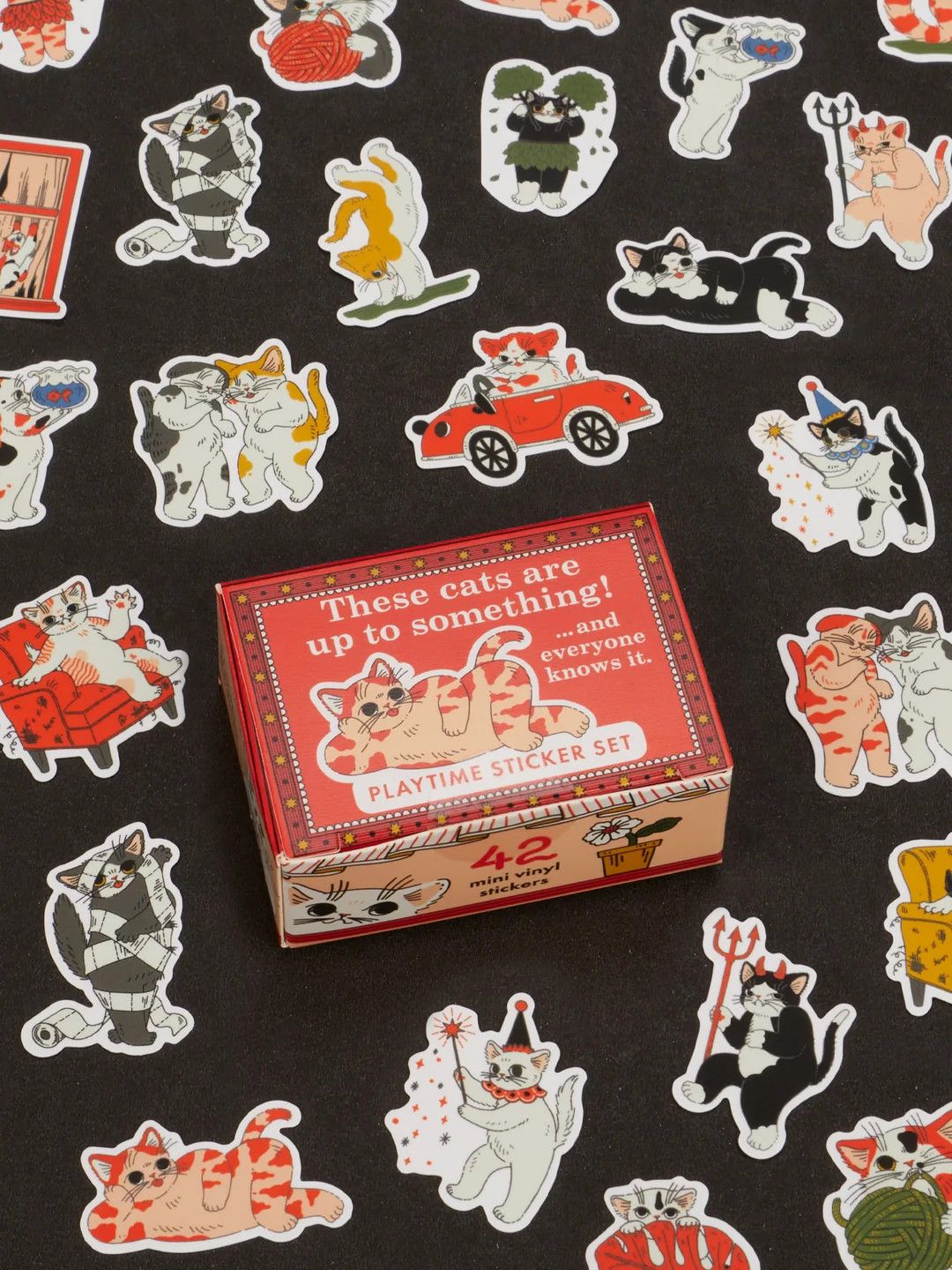 These Cats Are Up To Something! Sticker Set