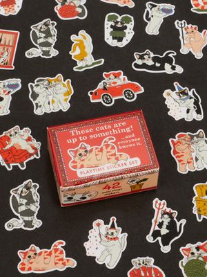 These Cats Are Up To Something! Sticker Set