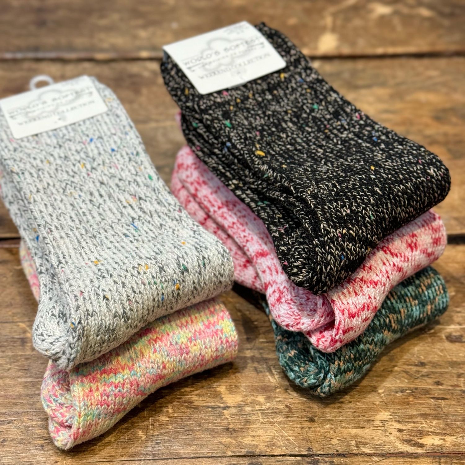 World's Softest Weekend Ragg Crew Socks (5 colours)