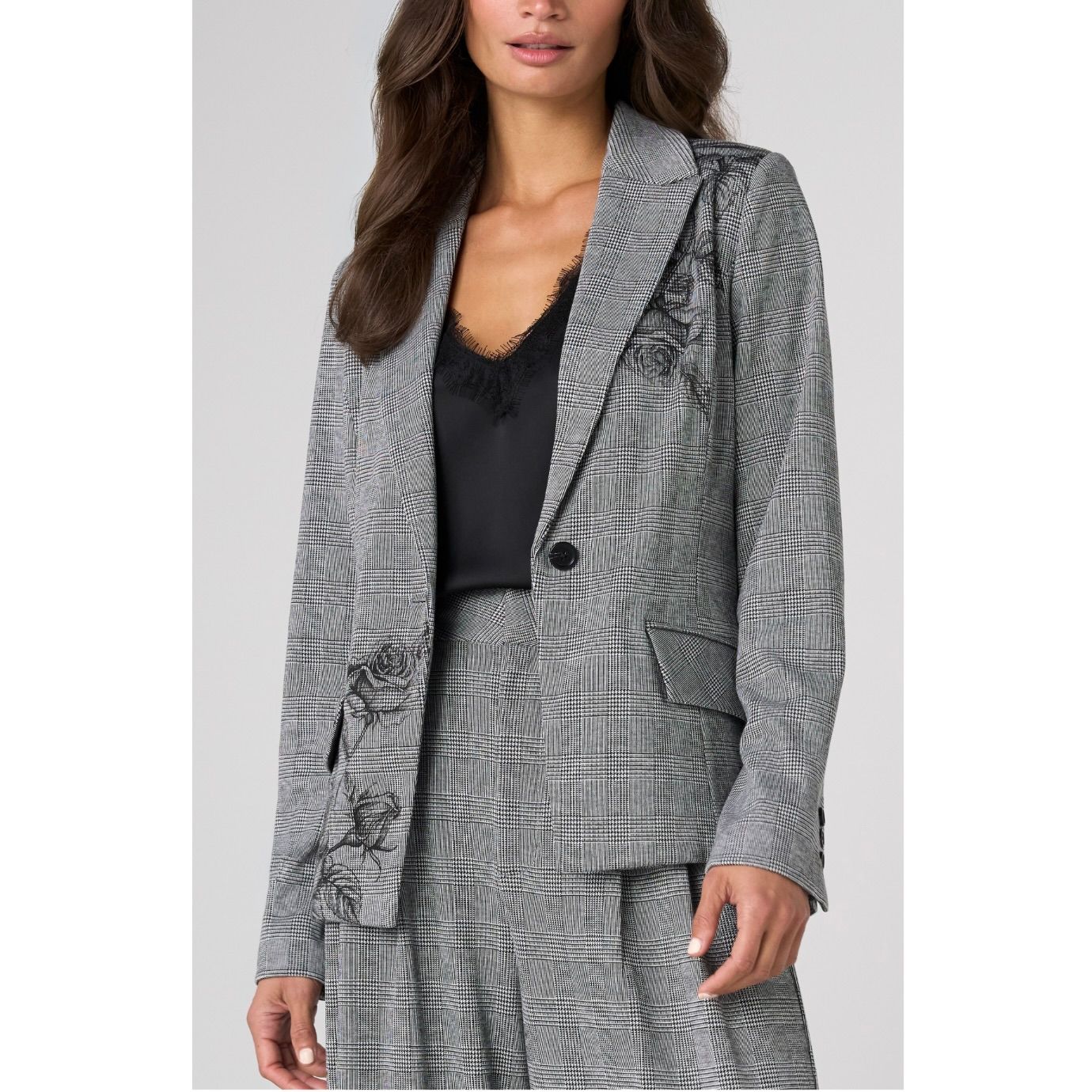 Tailored Glen Plaid Blazer