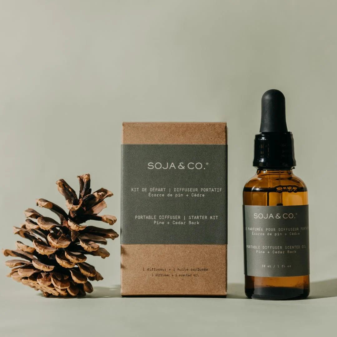 🇨🇦 Starter Kit - Portable Diffuser, Pine + Cedar Bark
