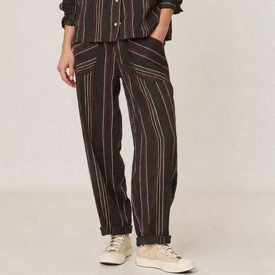 Striped Carrot Pants