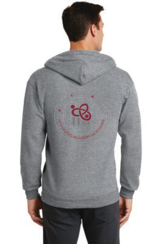 18 - ZIP-UP SWEATSHIRT - Middle School logo