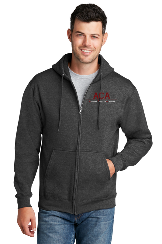55 - UNISEX - Core Fleece Full-Zip Hooded Sweatshirt