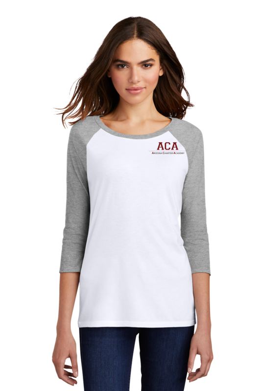 56 - District ® Women’s Perfect Tri ® 3/4-Sleeve Raglan