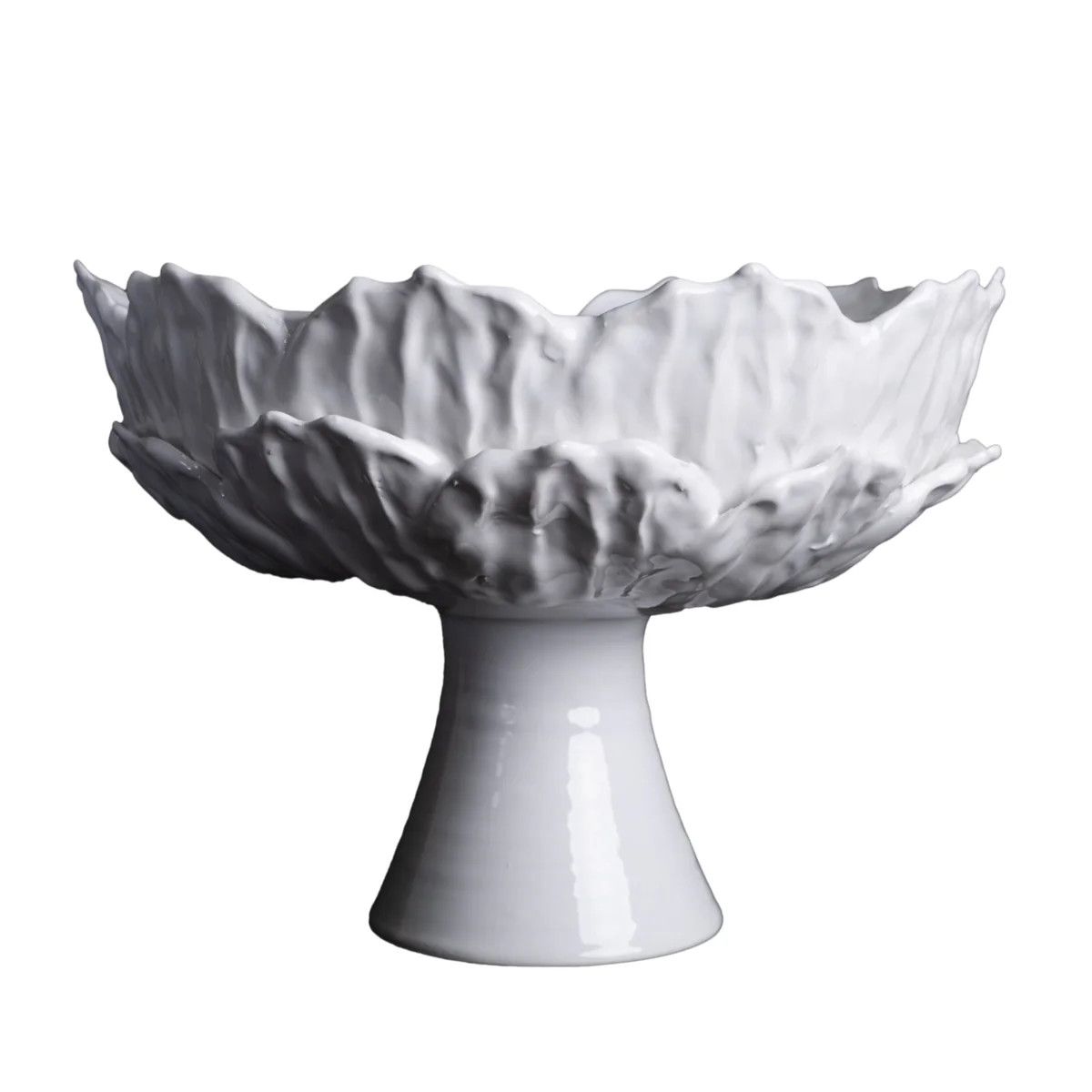 Compoted Footed Foliage WHITE
