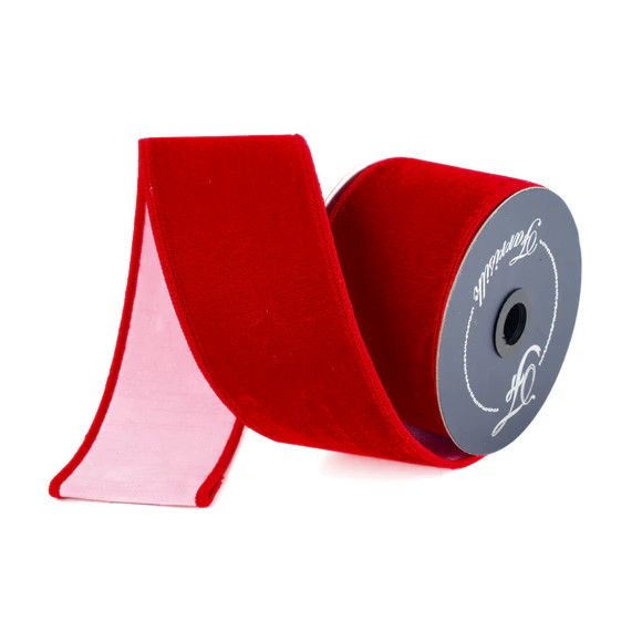 Sherbert Velvet Ribbon 2.5"x10yd RED &amp; PINK