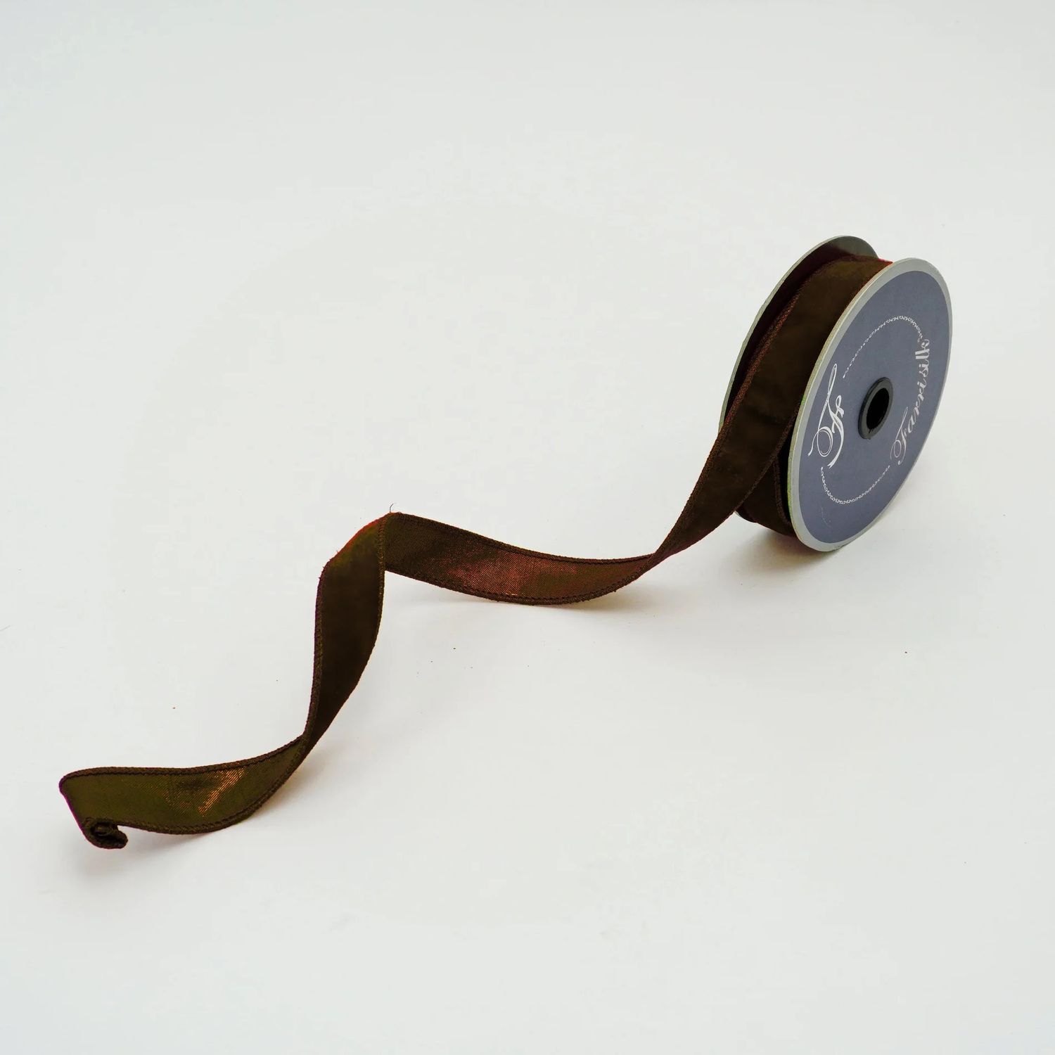 Velvet Luster Ribbon 1"x10yd CHOCOLATE