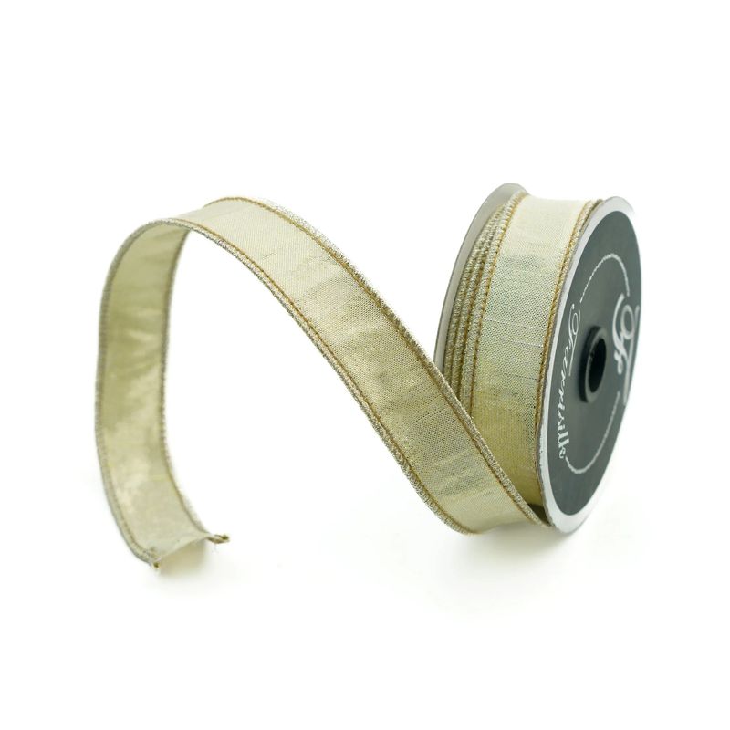 Luster Ribbon 1"x10yd PLATINUM