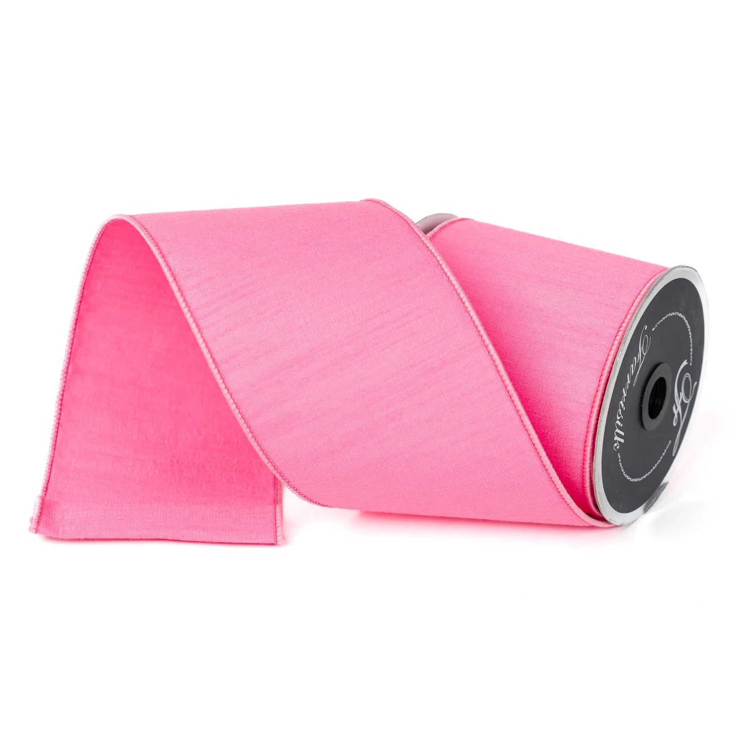 Dupion Ribbon 4"x10yd PINK