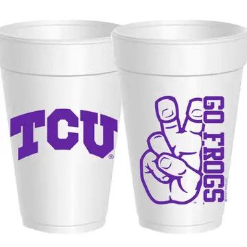 TCU-Go Frogs Styrofoam Cups