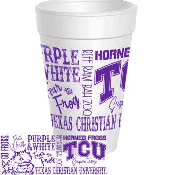 TCU-Traditions Styrofoam Cups