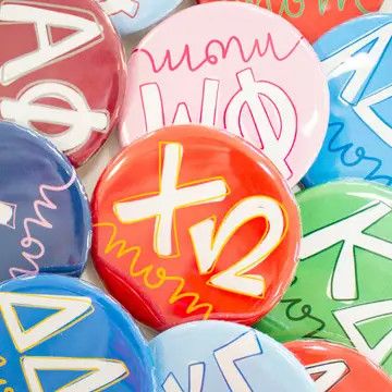 Sorority Mom Gameday Buttons KAPPA APLHA THETA (DT)