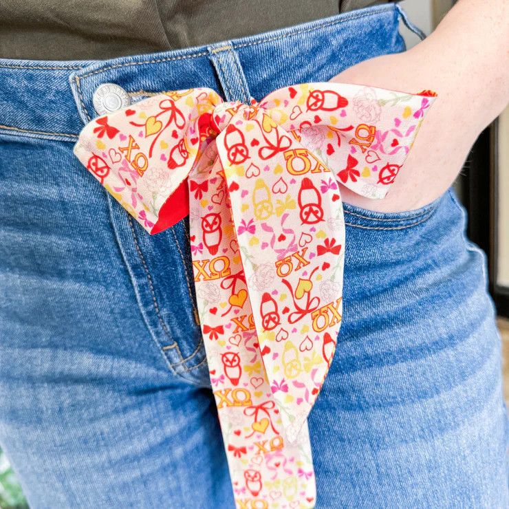Sorority Silky Scarf CHI OMEGA