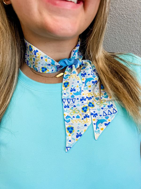 Sorority Silky Scarf DELTA DELTA DELTA