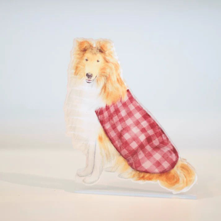 Her Majesty, Maroon Acrylic (A&amp;M) 5x7"