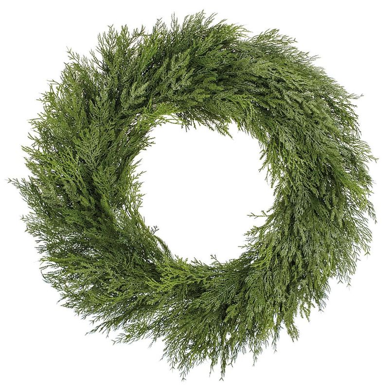 35" Glittered.Ult. Deluxe MX Cedar Wreath