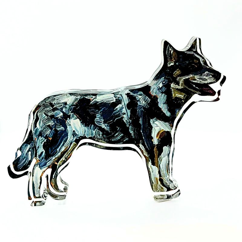 Blue Heeler acrylic shelfie LARGE (CM)