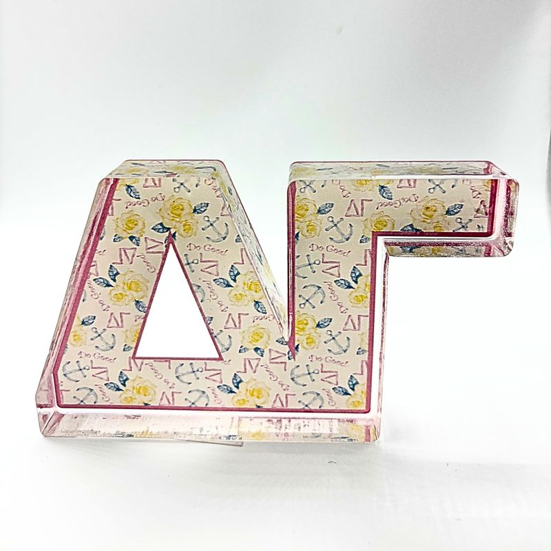 Delta Gamma Shelf Decor - Acrylic  FPE
