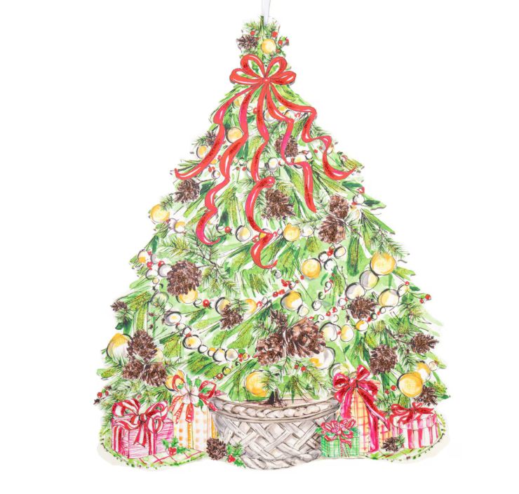 Beck's Traditional Pinecone Tree PVC Door Hanger (RT)