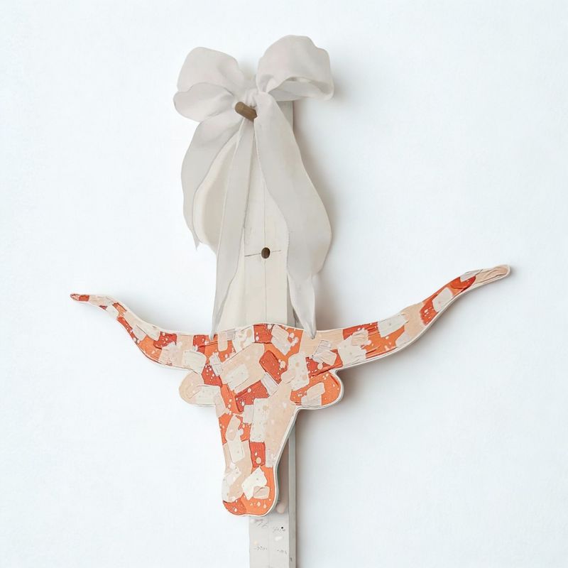 Texas Longhorn Door Sign EN