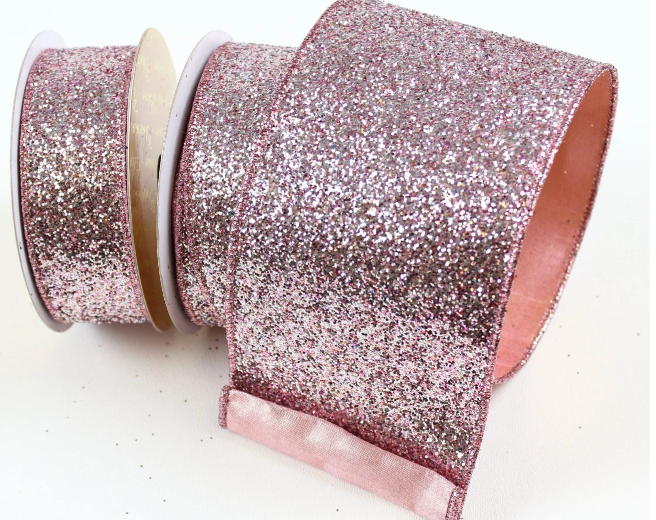 Glitter Magic Ribbon DUSTY ROSE 1.5"x10yd