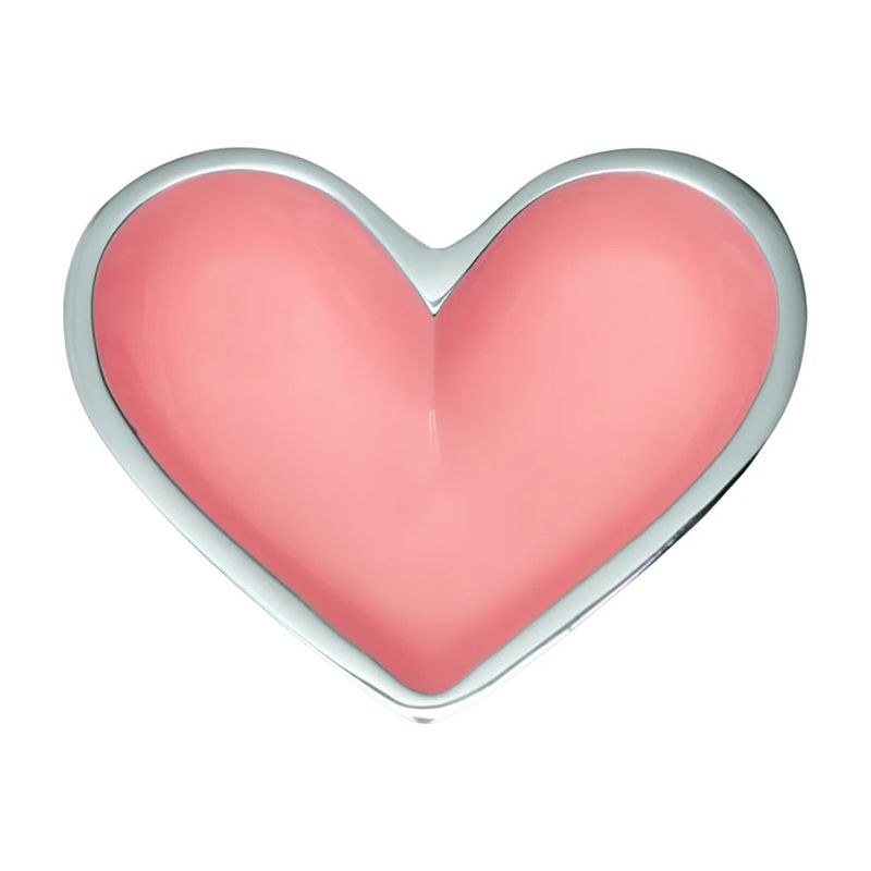 Tiny Cotton Candy Pink Heart Trinket Tray
