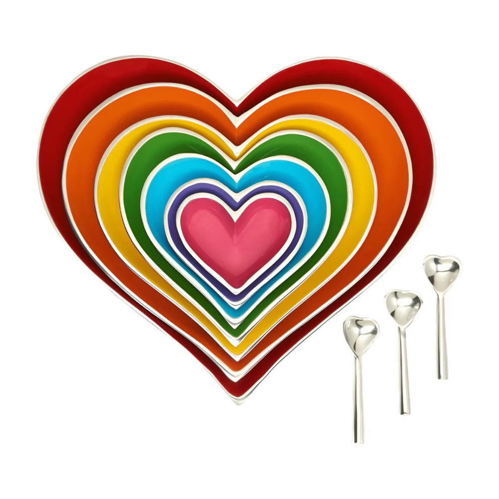 Seven Hearts Rainbow Serving Set