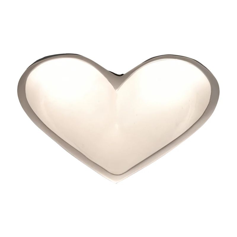 Tiny White Heart Trinket Tray