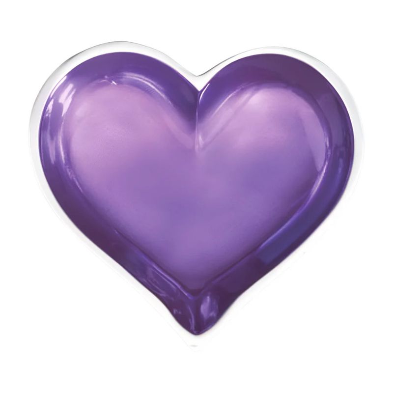 Tiny Amethyst Purple Heart Trinket Tray