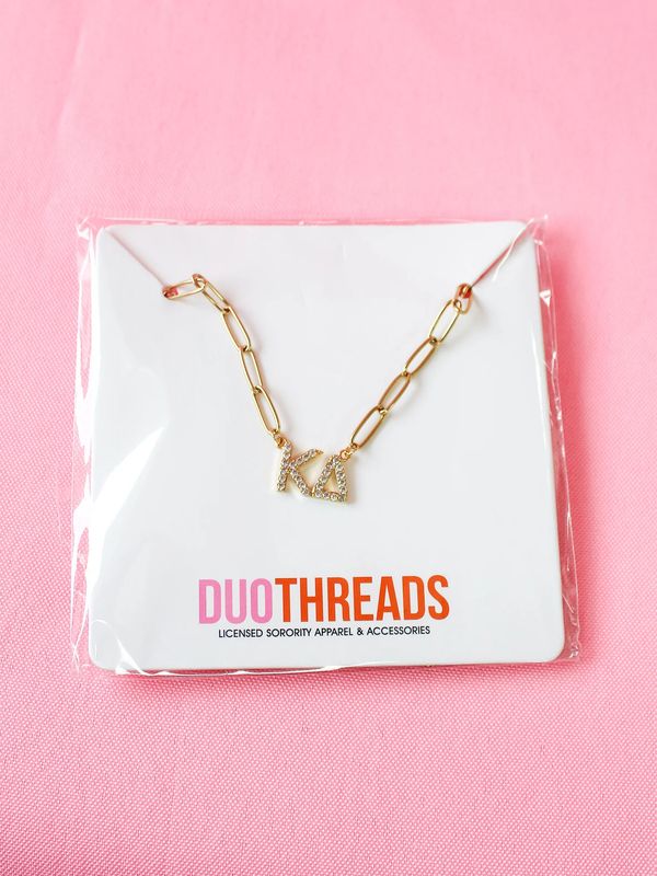 Rhinestone Sorority Necklace KAPPA DELTA (DT)