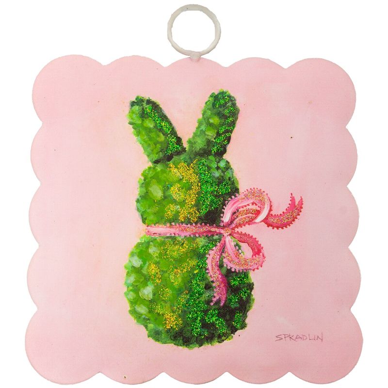 Mini Gallery Scallop Pink Boxwood Bunny