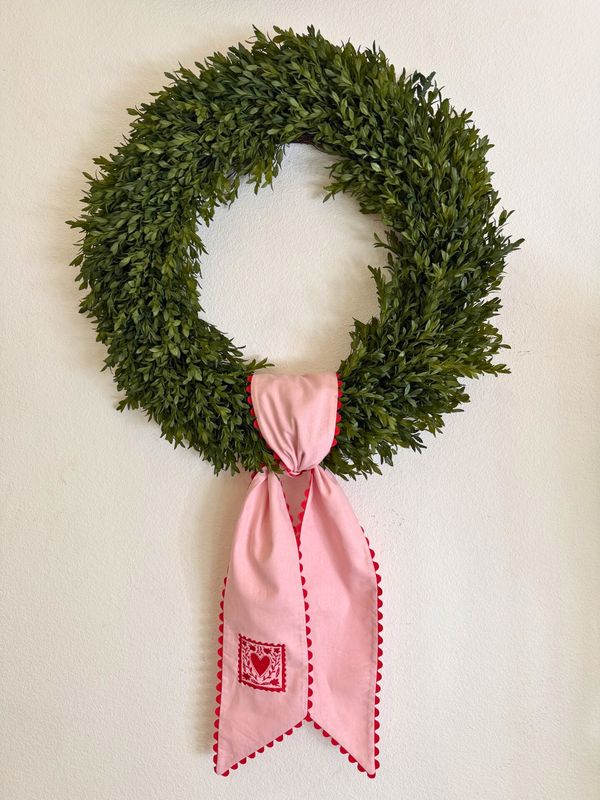 Sealed with Love Wreath Sash