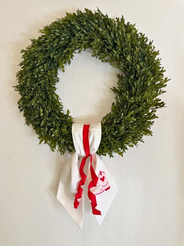 Sweetheart Boot Wreath Sash