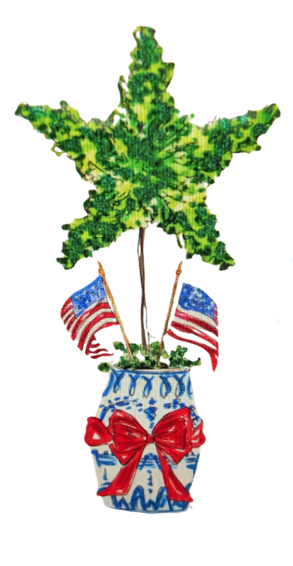 Boxwood Americana Pot Stake style 2