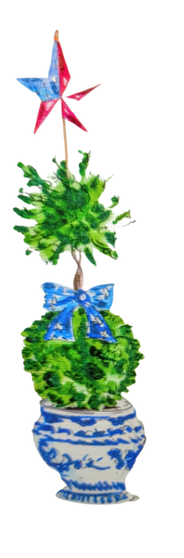 Boxwood Americana Pot Stake style 1