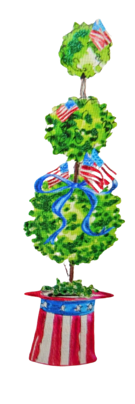 Boxwood Americana Pot Stake style 3