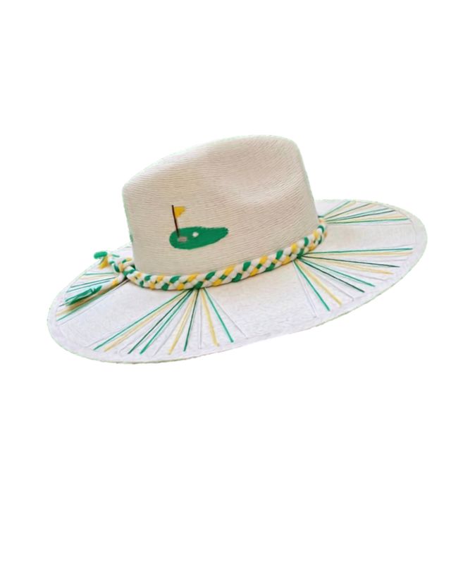 Hole in One Green Palm Hat-Medium
