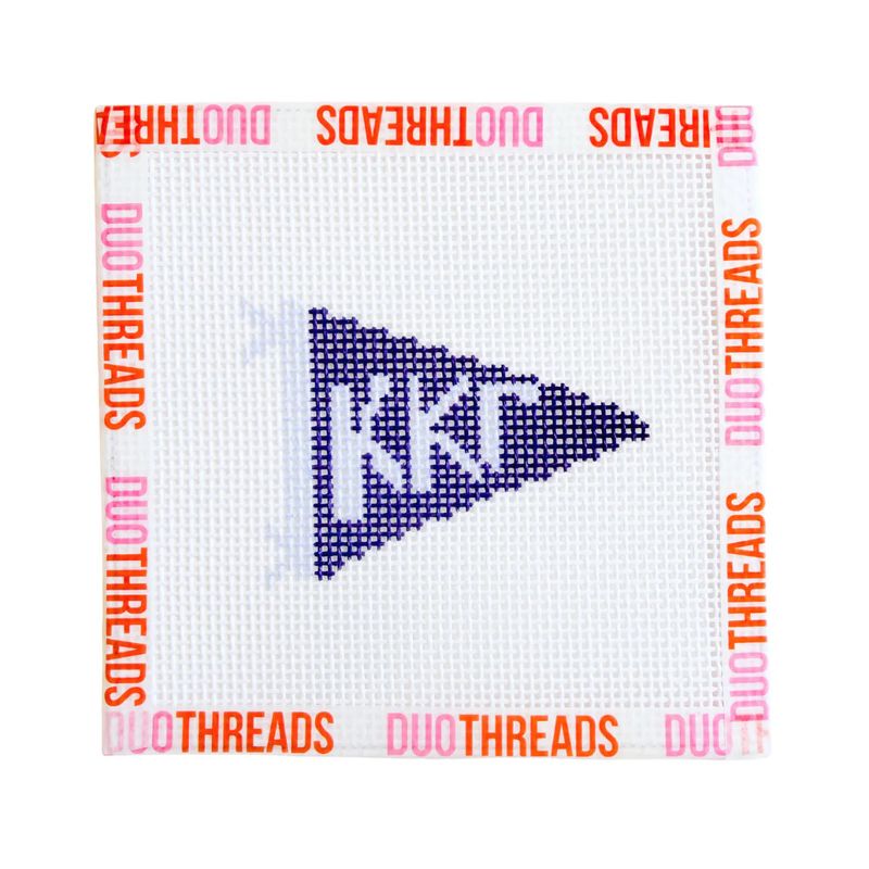 Sorority Pennant Needlepoint Canvas Kit-Kappa Kappa Gamma