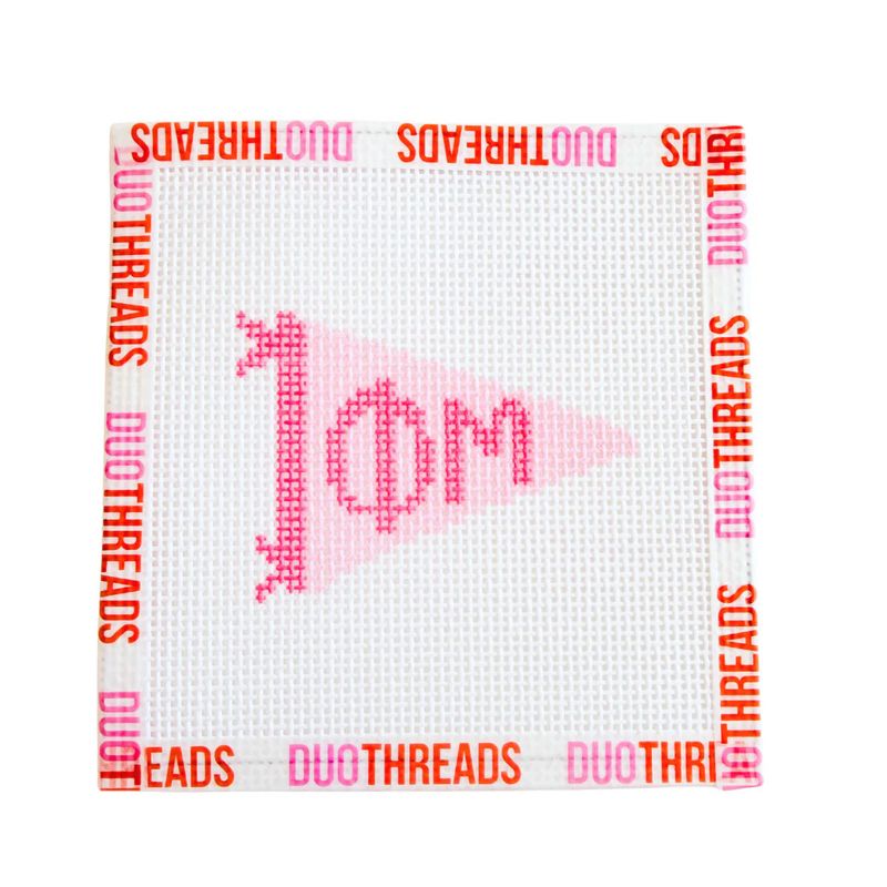 Sorority Pennant Needlepoint Canvas KIT-Phi Mu